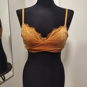 Free People Aurora Longline Bra in Copper